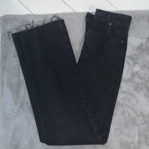 black size US 2 zara wide leg jeans.